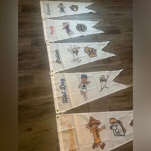 Milwaukee Brewers Racing Sausages Flag Banner Pennant Set of 5